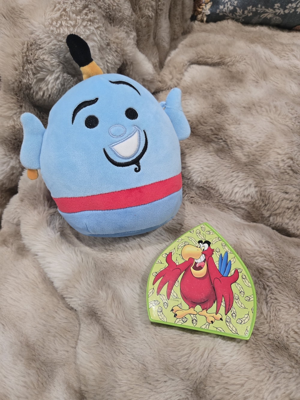 Squishmallows Genie Stuffed Toy with Vintage Iago Case